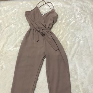 Tan Fashion Nova Jumpsuit